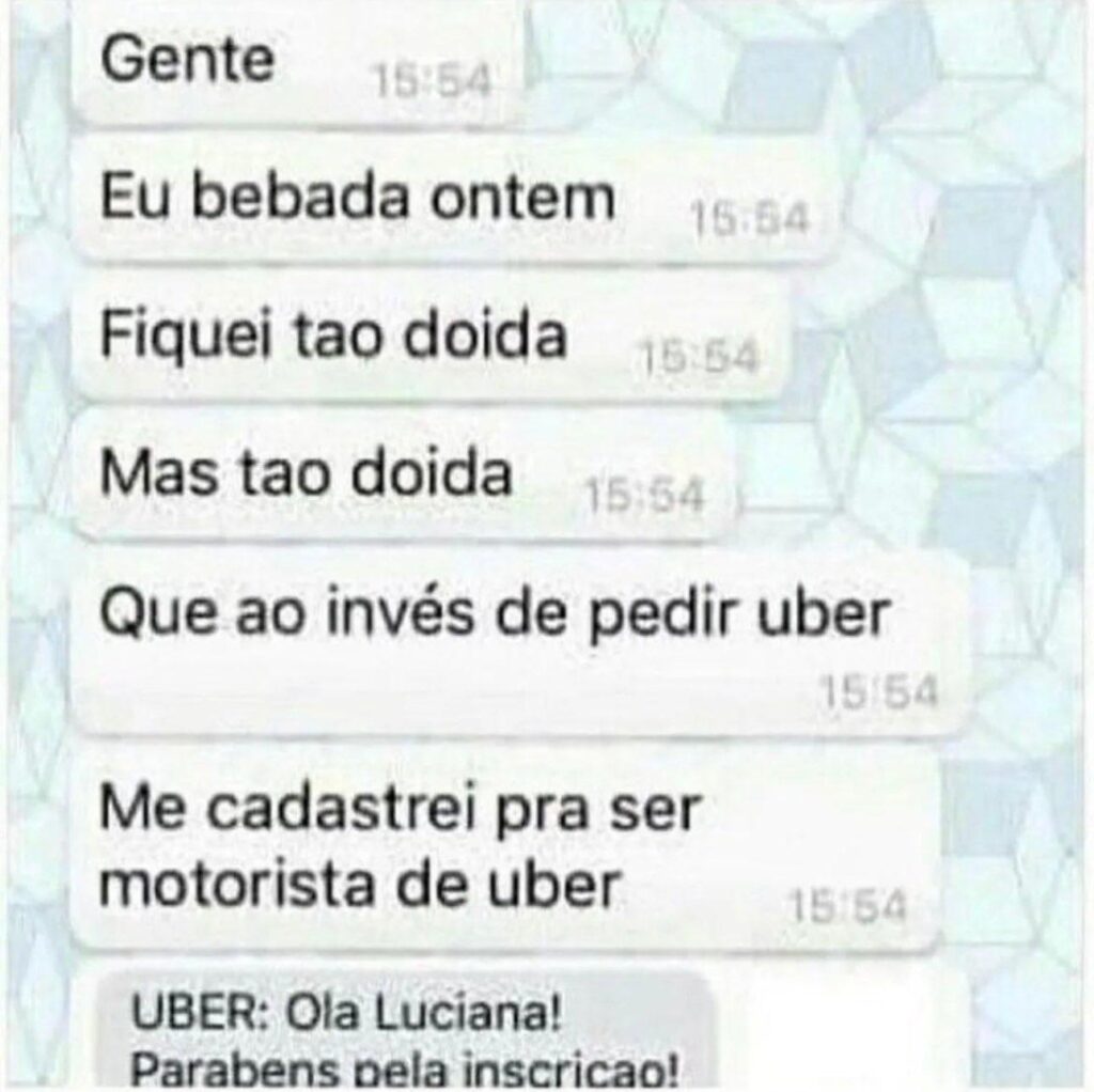 Fui pedir o Uber e olha o que aconteceu