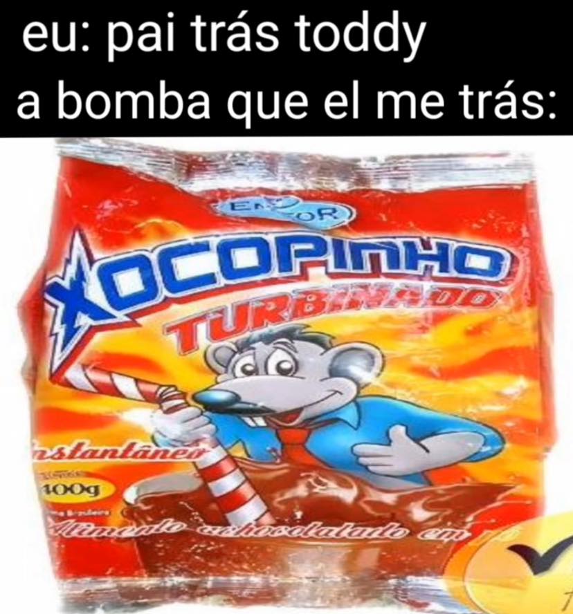 Achei que tivesse pedido achocolatado