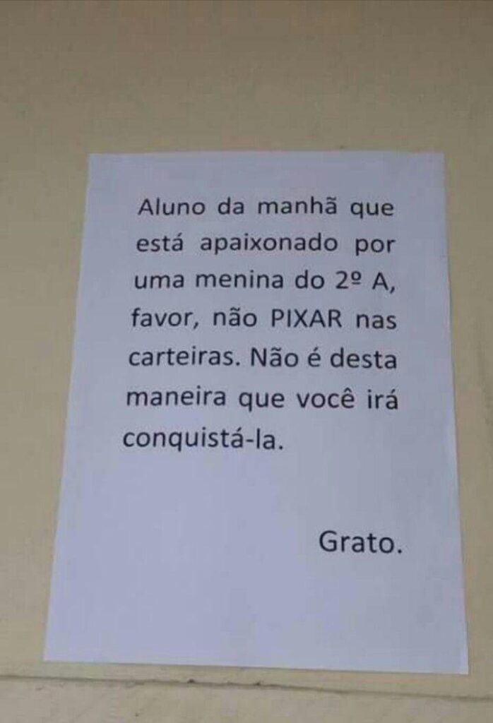 Pixar a carteira pra conquistar uma garota