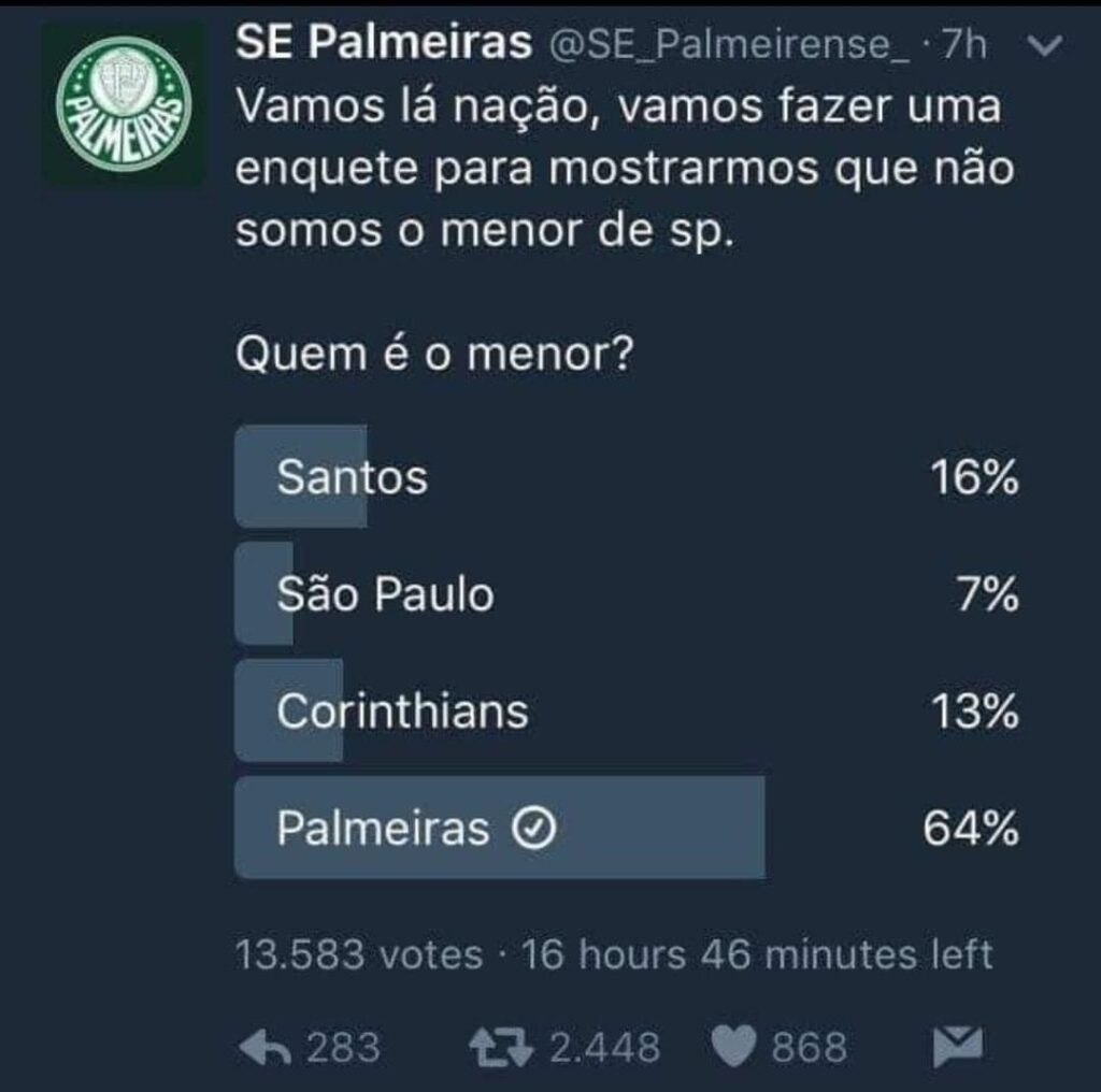 Provando que o Palmeiras não é o menor de São Paulo