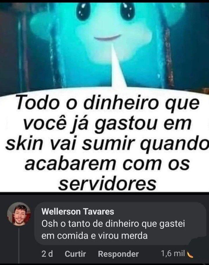 Gastando dinheiro em skin