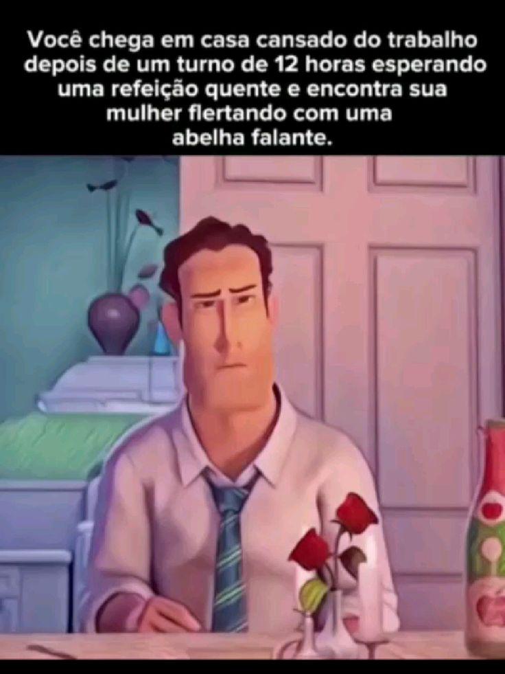 Minha mulher tá flertando com uma abelha