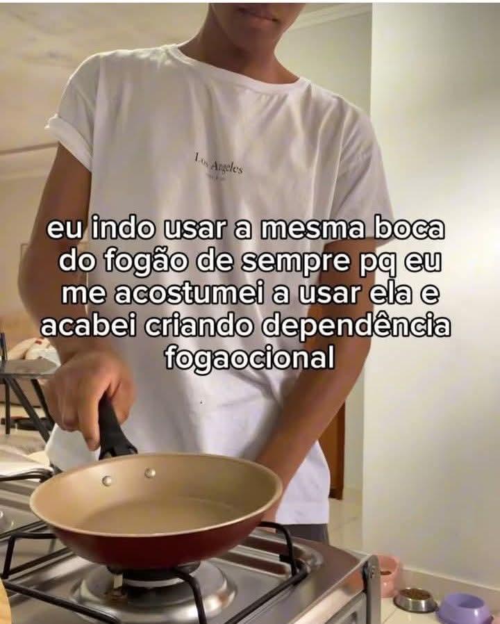 só uso a mesma boca do fogão