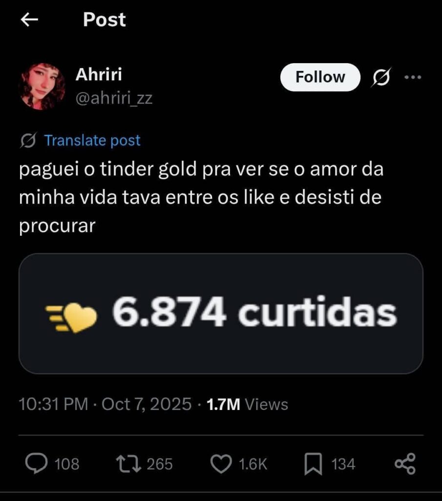como é o Tinder de uma mulher